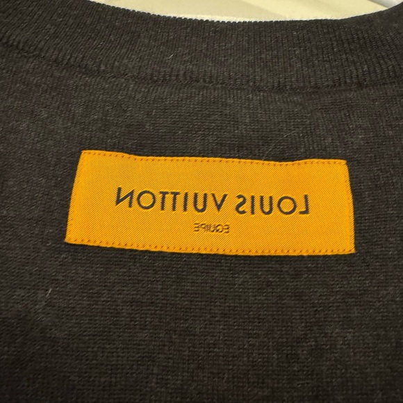 Authentic Men’s Louis Vuitton Uniform Black Crew Neck Wool Sweater- Medium - Picture 5 of 7